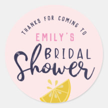 Ducha de novia de limonada rosa