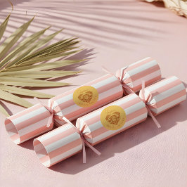 Pegatina Redonda Ducha de Novia de Pickleball con Palma Tropical Re