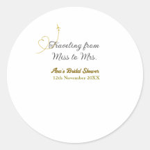 Ducha de novia de Señorita a Señora agregar nombre