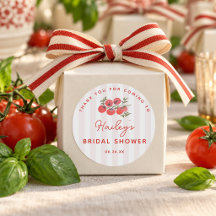 Ducha de Novia Italiana de Tomate y Rayas