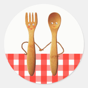 Pegatina Redonda Ducha de novias de verano