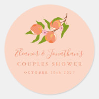 Ducha de parejas boho personalizada de melocotón d