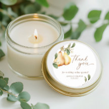 Ducha de pera floral acuarela