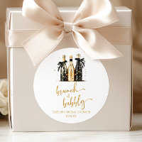 Ducha nupcial de brunch y bubbly Gold Champagne