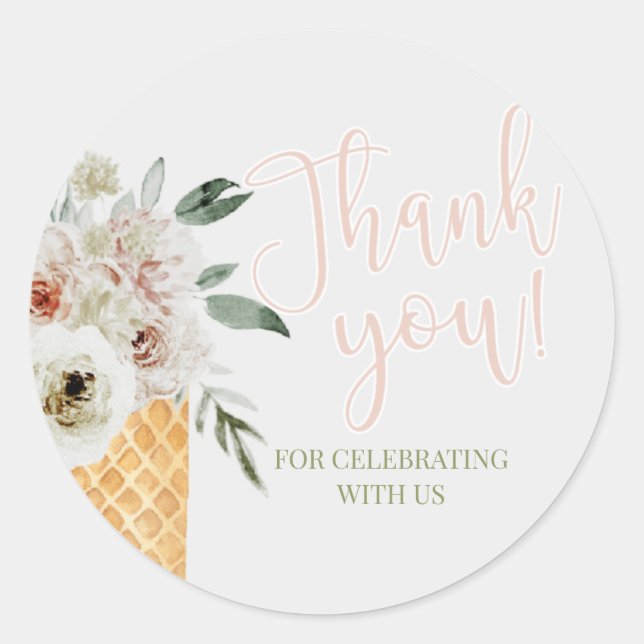 Pegatina Redonda Ducha nupcial, novia, ScooP de invitación (Anverso)