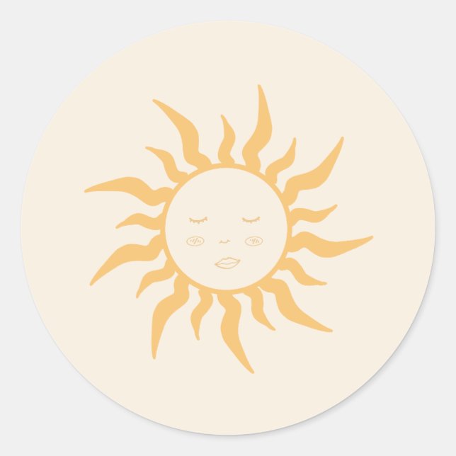 Pegatina Redonda Ducha para bebé (Anverso)