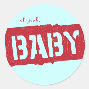 Pegatina Redonda Ducha preciosa del cargo