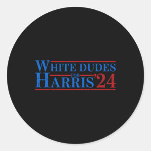 Pegatina Redonda Dudes para Kamala Harris 7