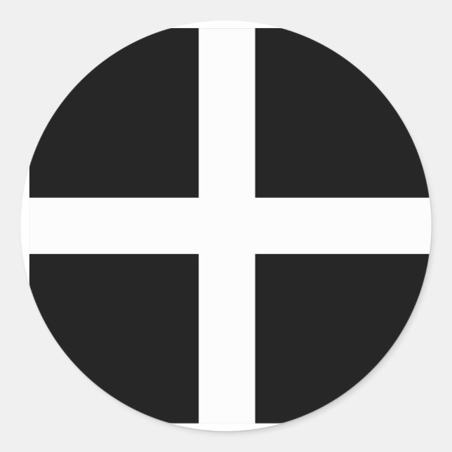 Pegatina Redonda Duelo danés, República Democrática del Congo (Anverso)