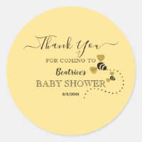 Dulce Abeja Amor Baby Shower Favor Gracias