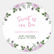 Dulce como Bee Floral Chica Baby Shower