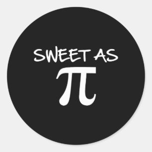 Pegatina Redonda Dulce como pastel Pi Día Pi lindo regalo divertido