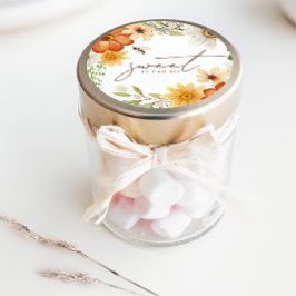 Pegatina Redonda Dulce como puede ser | Baby Shower de primavera fl