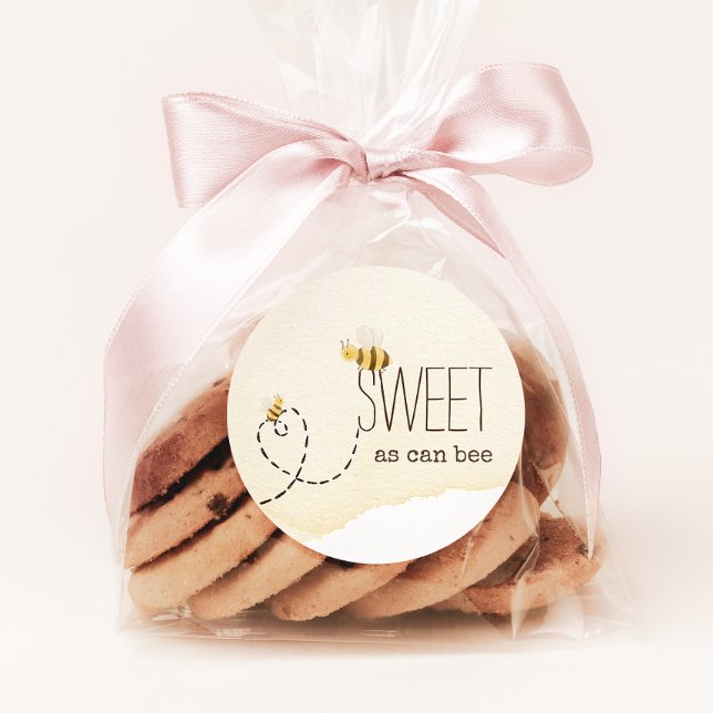 Pegatina Redonda Dulce como puede ser Baby Shower Favor (Subido por el creador)