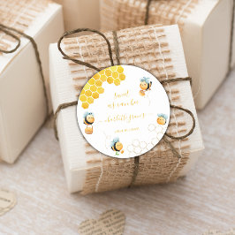 Pegatina Redonda Dulce como puede ser primer cumpleaños