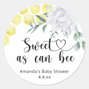 Pegatina Redonda Dulce como puede ser una abeja - 