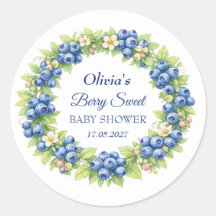 Dulce de Frutas Baby Shower Niño Niña Blueberry