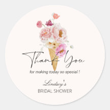 Dulce de Helado Casamiento Agradecimiento