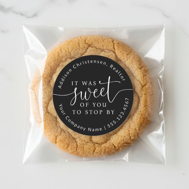 Pegatina Redonda Dulce De Usted Para Parar Por Casa Abierta Favor P (Subido por el creador)