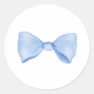 Pegatina Redonda Dulce dulce simple bebé azul