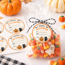 Dulce Favor de Halloween Fantasma Calabaza Gato Ne
