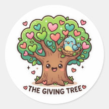 Dulce Kawaii El Árbol Generoso Corazón Hojas KiSti