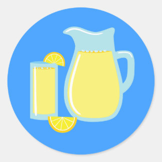 Pegatina Redonda Dulce Lemonade