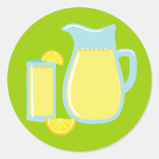 Pegatina Redonda Dulce Lemonade