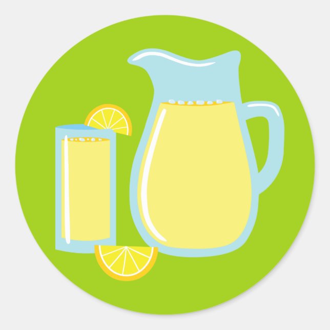 Pegatina Redonda Dulce Lemonade (Anverso)