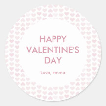 Dulce Patrón de Corazón Feliz Día de San Valentín