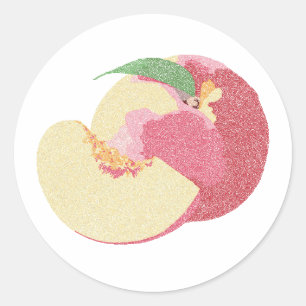 Pegatina Redonda Dulce Peaches