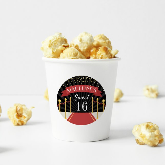 Pegatina Redonda Dulce tema personalizado de la alfombra roja (Subido por el creador)