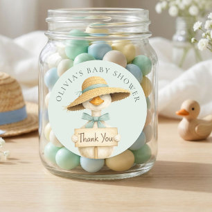 Pegatina Redonda Dulce tonta oca sage gracias baby shower