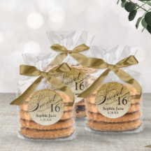 Dulces 16 Personalizados Brillantes Glamour Oro