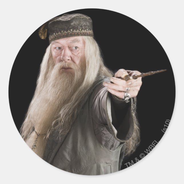 Pegatina Redonda Dumbledore (Anverso)