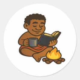 Pegatina Redonda Dumi’s Storyteller