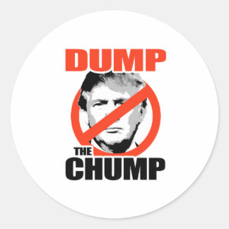 Pegatina Redonda Dump al Trump