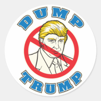 Pegatina Redonda Dump Trump