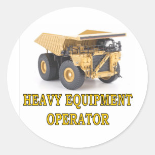 PEGATINA REDONDA DUMPTRUCK