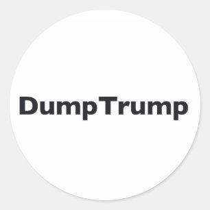 Pegatina Redonda DumpTrump
