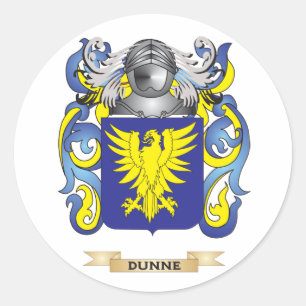 Pegatina Redonda Dunne Coat of Arms