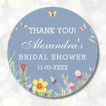 Duste Blue Wildflower Boho Bridal Shower