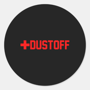 Pegatina Redonda Dustoff Medevac Cruz Roja