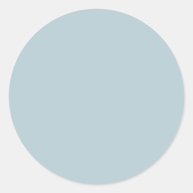 Pegatina Redonda Dusty Blue Black Favorece a los Pegatinas | Pegati (Anverso)