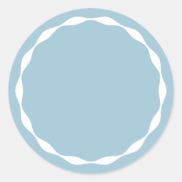 Pegatina Redonda Dusty Blue  Blank Circle Custom Spice Sticker