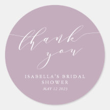 Dusty minimalista Lilac Bridal Shower