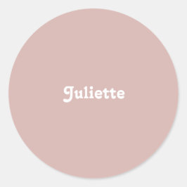 Pegatina Redonda Dusty Rubor