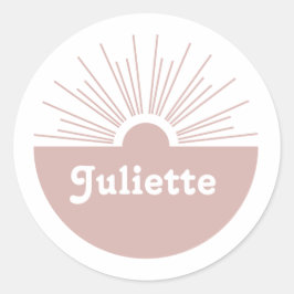 Pegatina Redonda Dusty Rubor