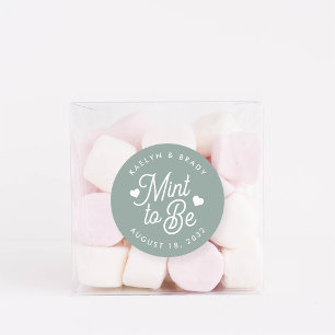 Pegatina Redonda Dusty Sage   Menta a ser favorita de boda personal