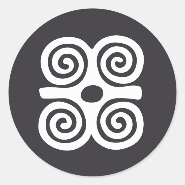 Pegatina Redonda Dwennimmen (Anverso)